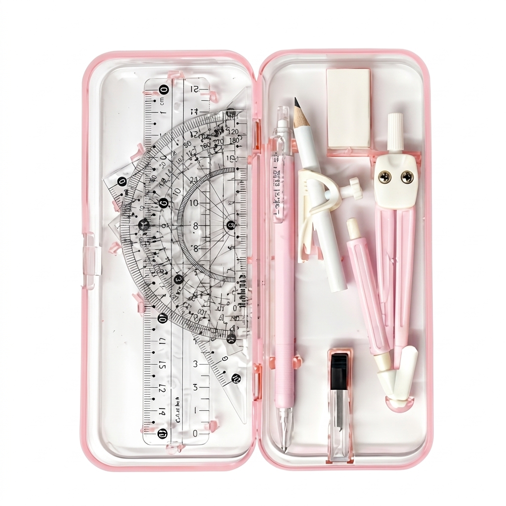 Pink Geometry Box Set for Students