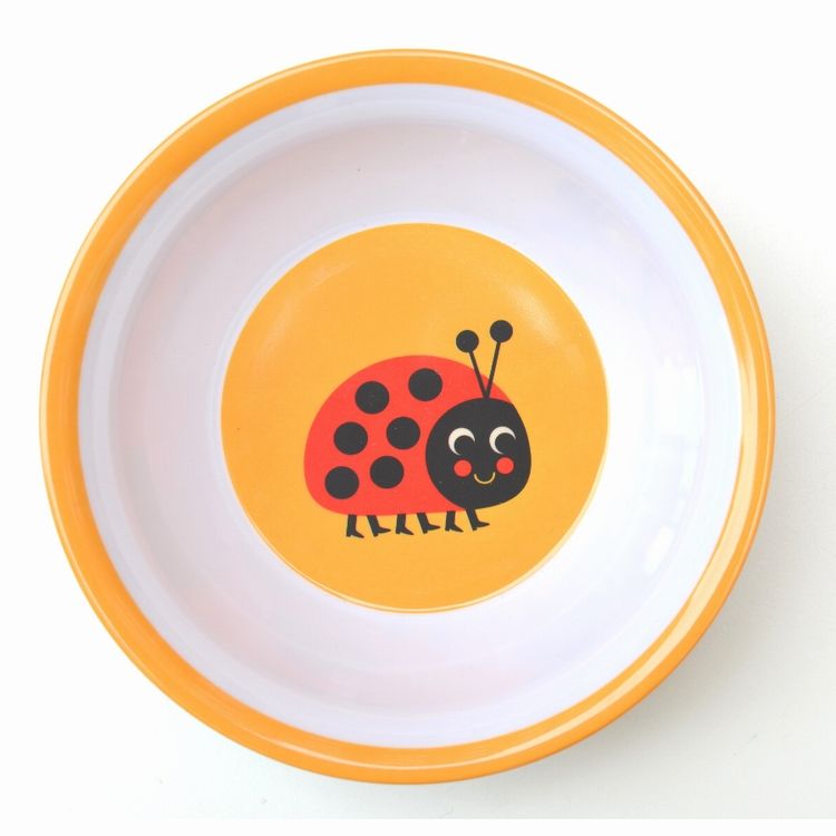 Ladybug Design Melamine Kids Bowl