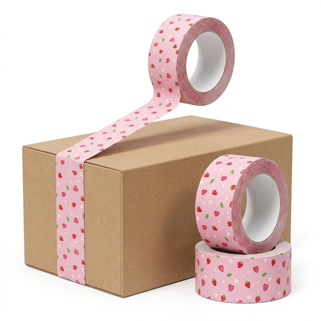 Cute Strawberry Pattern Decorative Tape