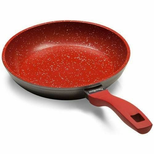 Non-Stick Fry Pan Red | Granite Finish Cookware