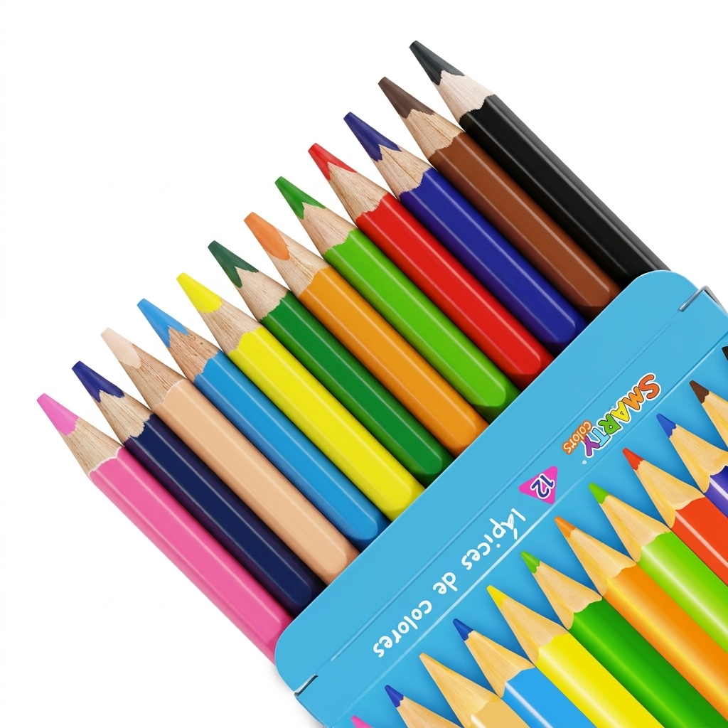 Smartix 12 Color Pencils Set with Tin Box