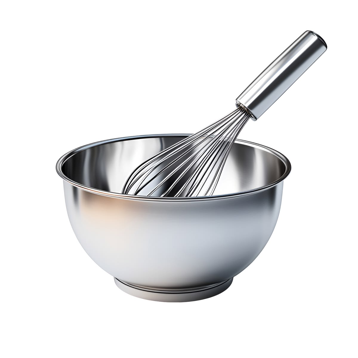 Stainless Steel Mixing Bowl & Whisk Set
