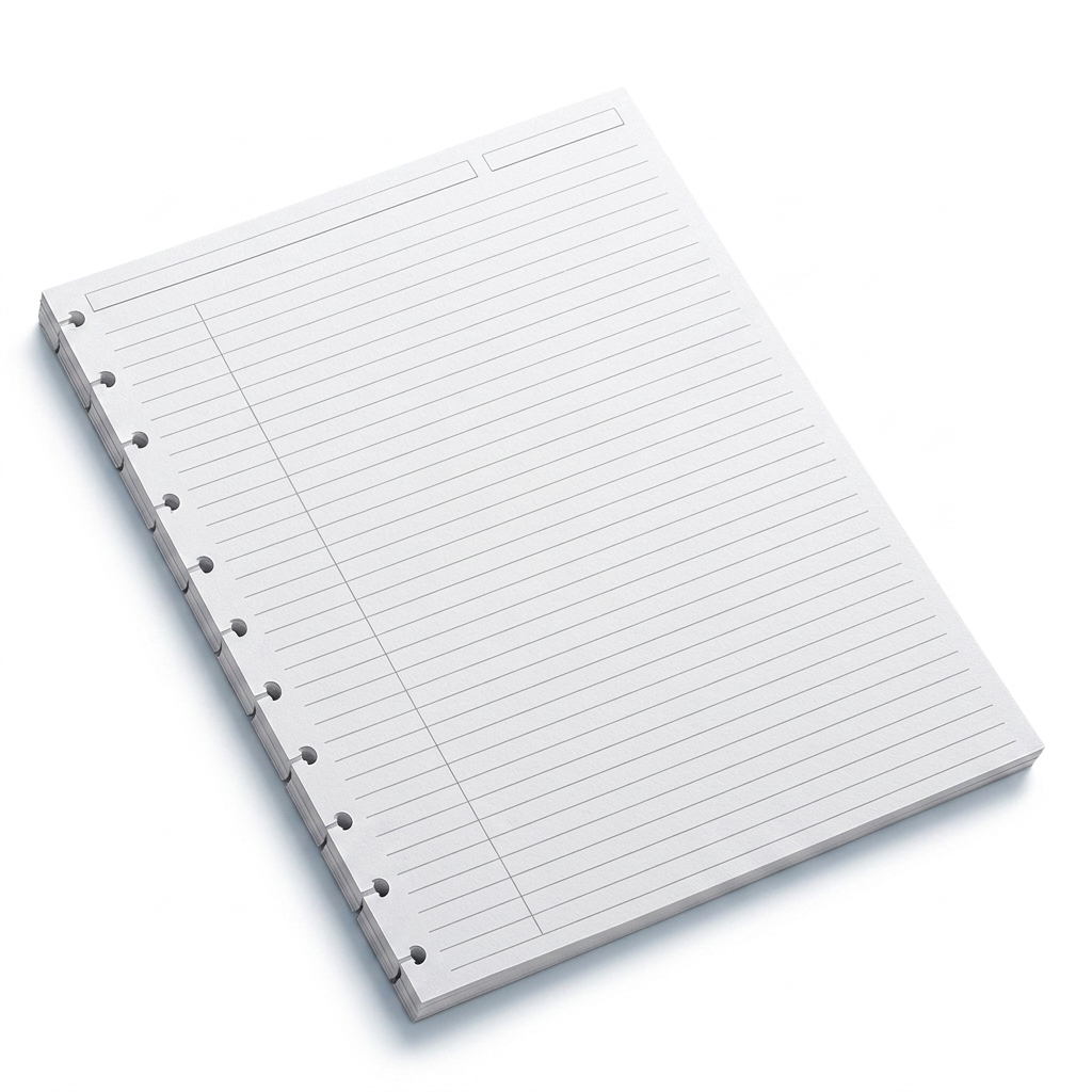 A4 Ruled Loose Leaf Paper | Refill Sheets for Binders