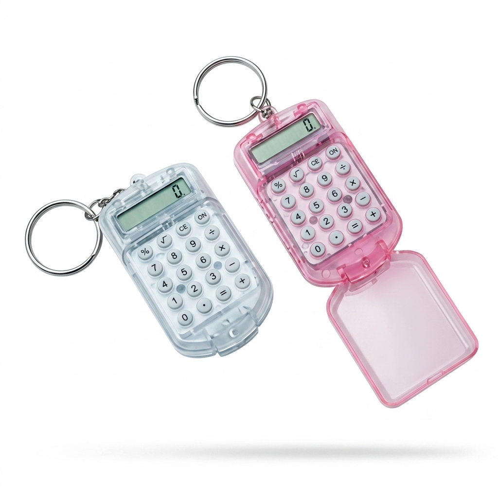 Mini Calculator Keychain for Students & Office