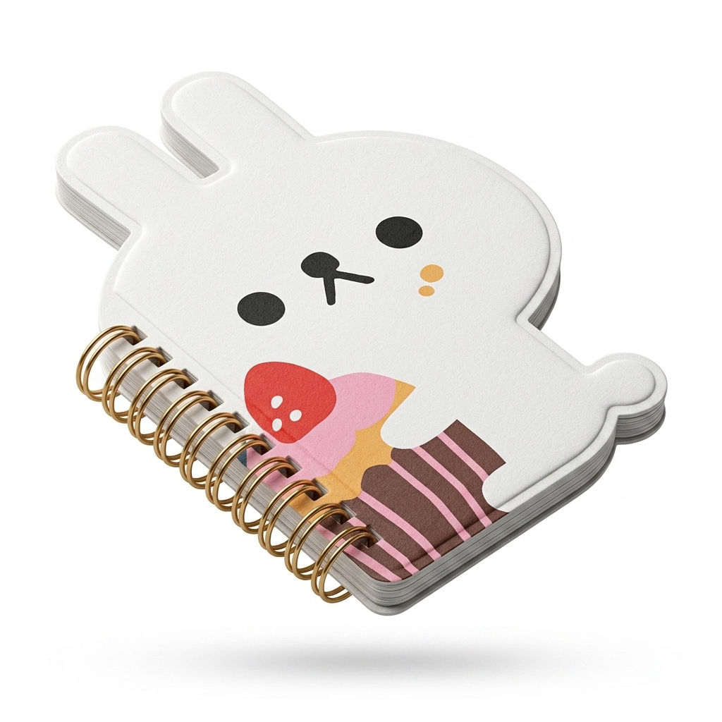 Cute Bunny Diary | Mini Spiral Notepad