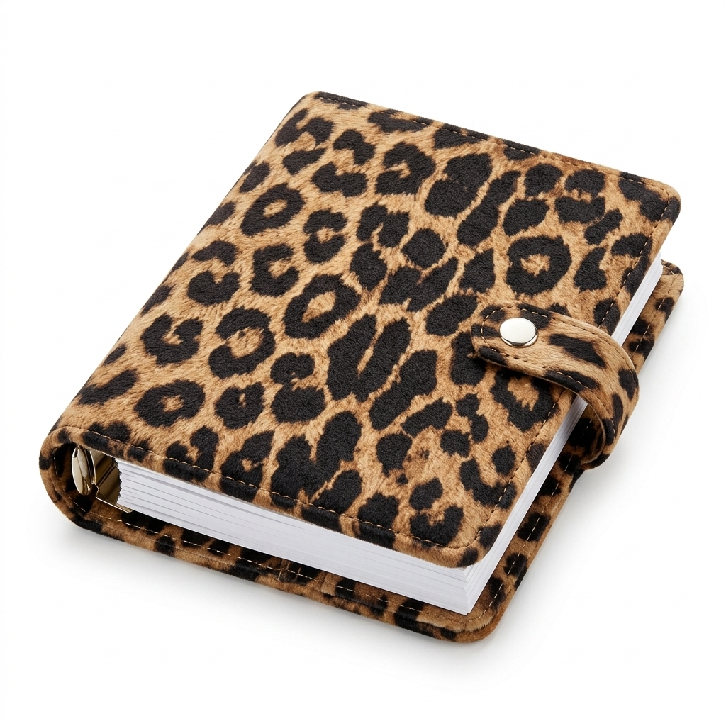 Leopard Print A6 Ring Binder Diary Journal