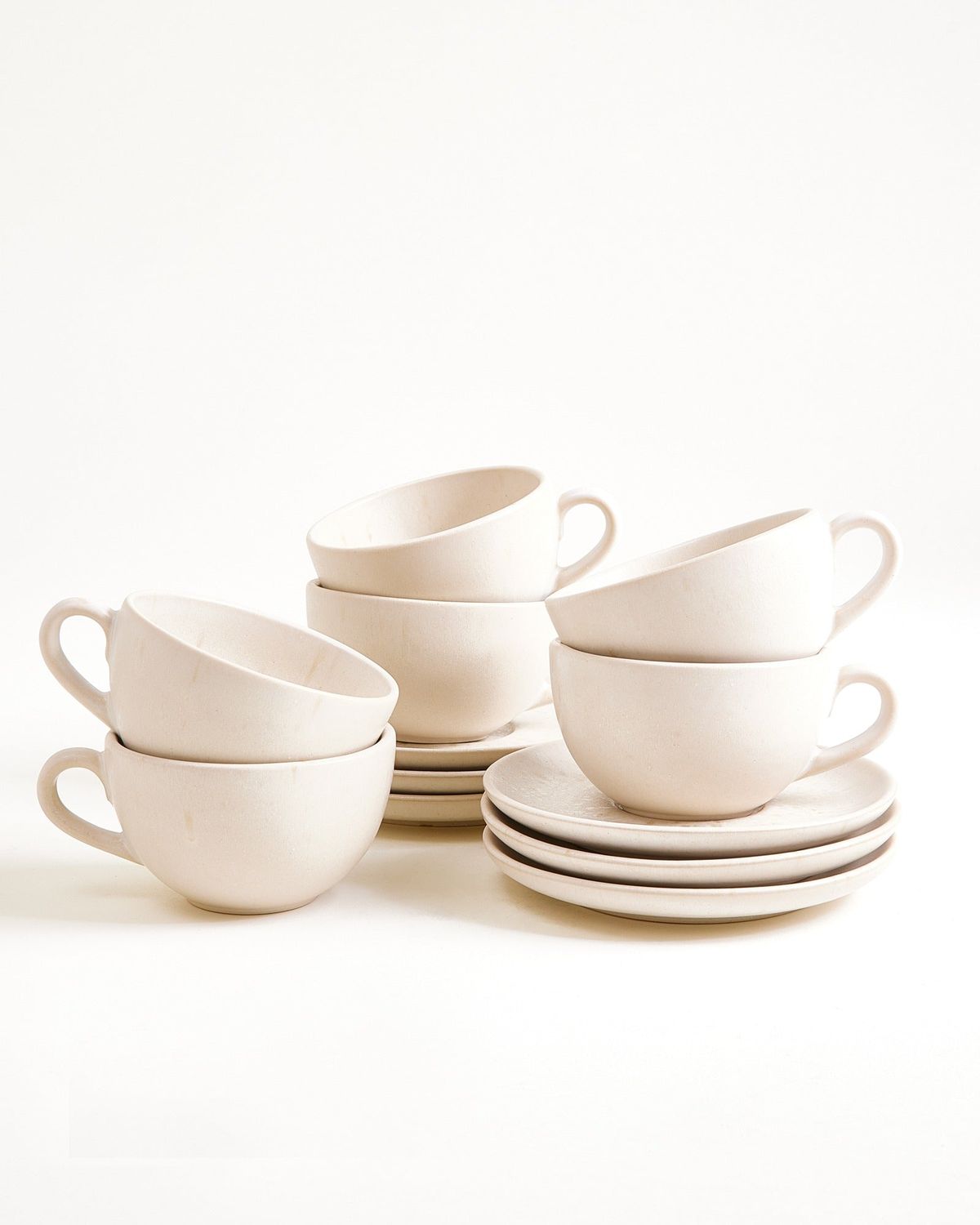 Ceramic Matte Coffee Tea Cup & Saucer Set