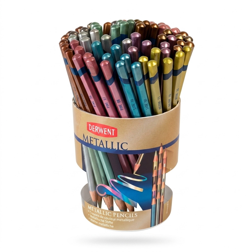 Derwent Metallic Pencils Assorted Tub