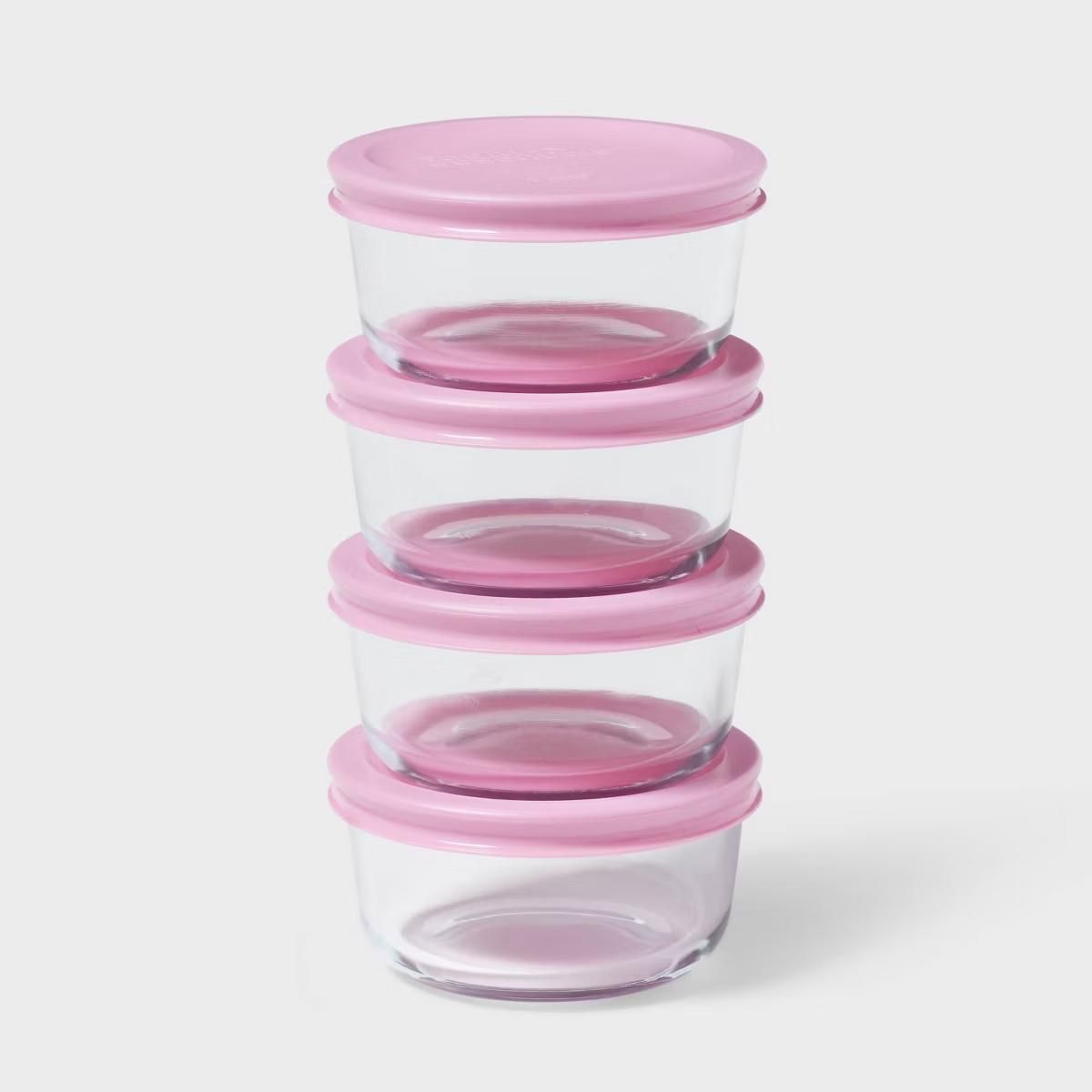 Glass Food Storage Containers (Set of 4)