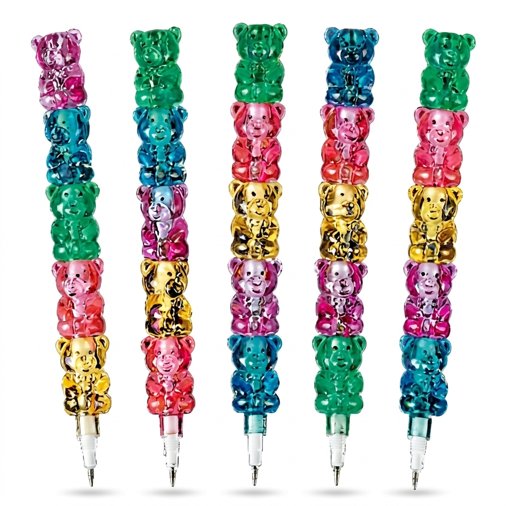 Gummy Bear Stacking Ballpoint Pen | Novelty Stationery