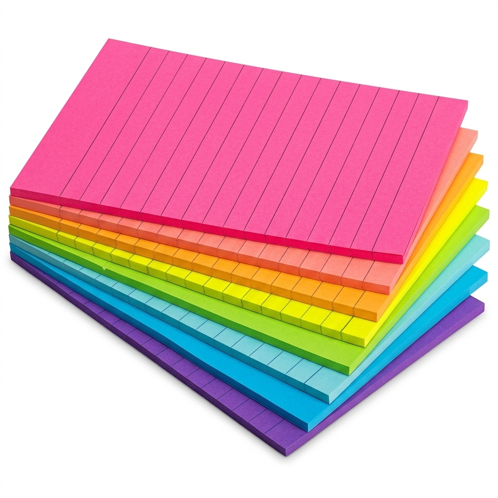 Lined Sticky Notes Multi-Color Pack