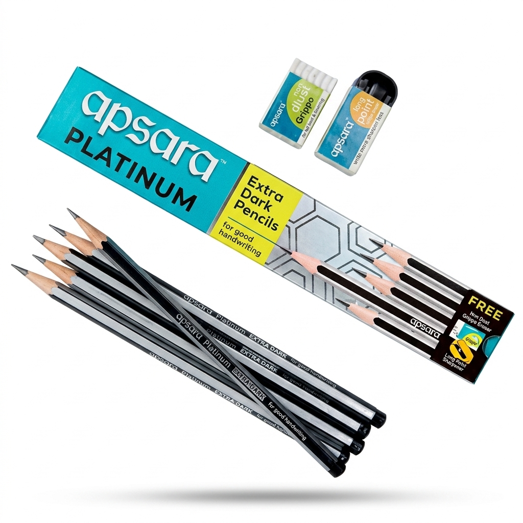 Apsara Platinum Extra Dark Pencils | Smooth Writing