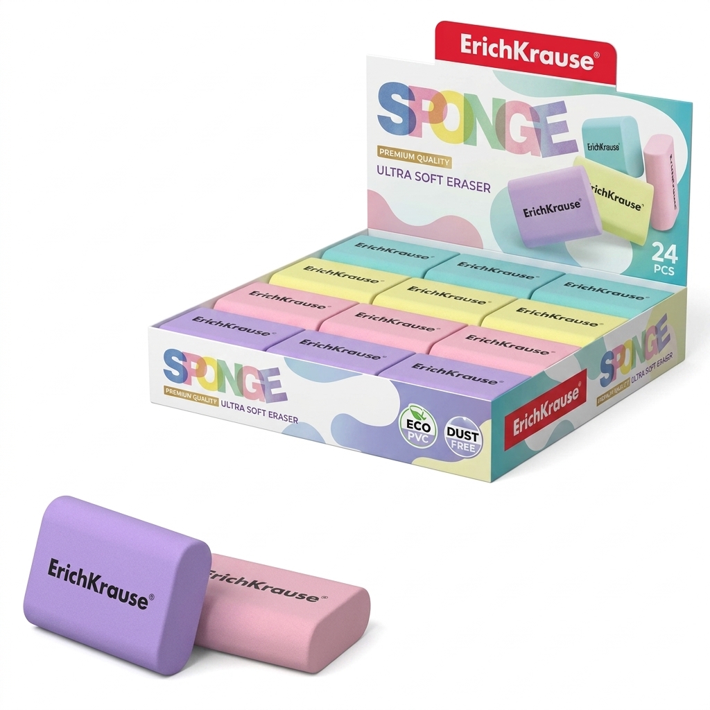 Ultra Soft Eraser Pack of 24 | Dust Free Erasers