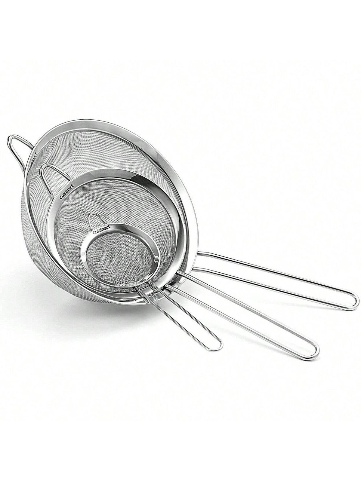 Cuisinart Stainless Steel Fine Mesh Strainer Set of 3