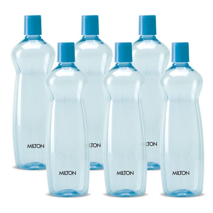 Milton Aqua 1000 Plastic Water Bottles (Set of 6)