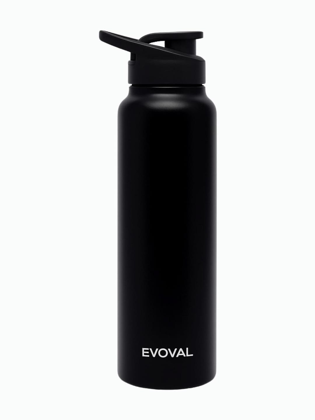 Black Insulated Steel Water Bottle 1 Litre