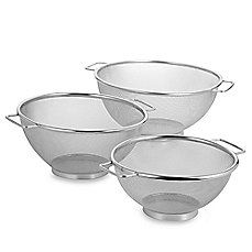 Stainless Steel Sieve Strainer Set (3 Pcs)