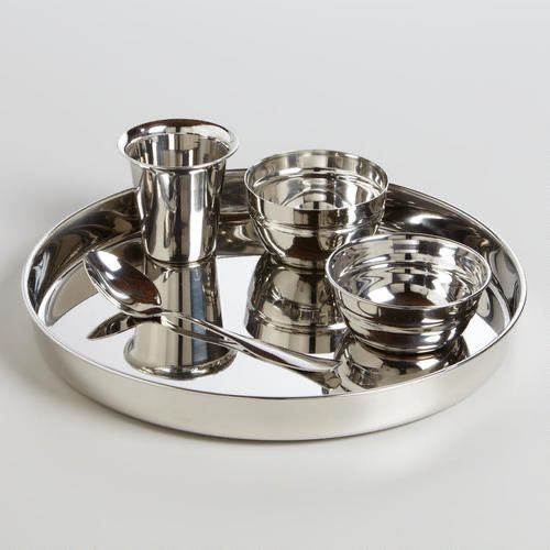 5 Pc Stainless Steel Thali Set | Dinnerware