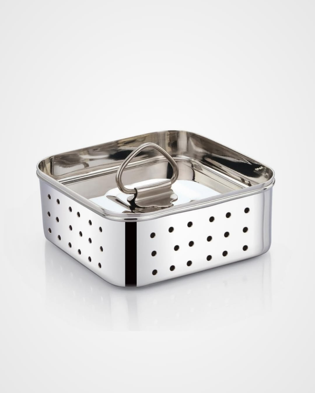 SS Steamer Basket with Lid for Cooking