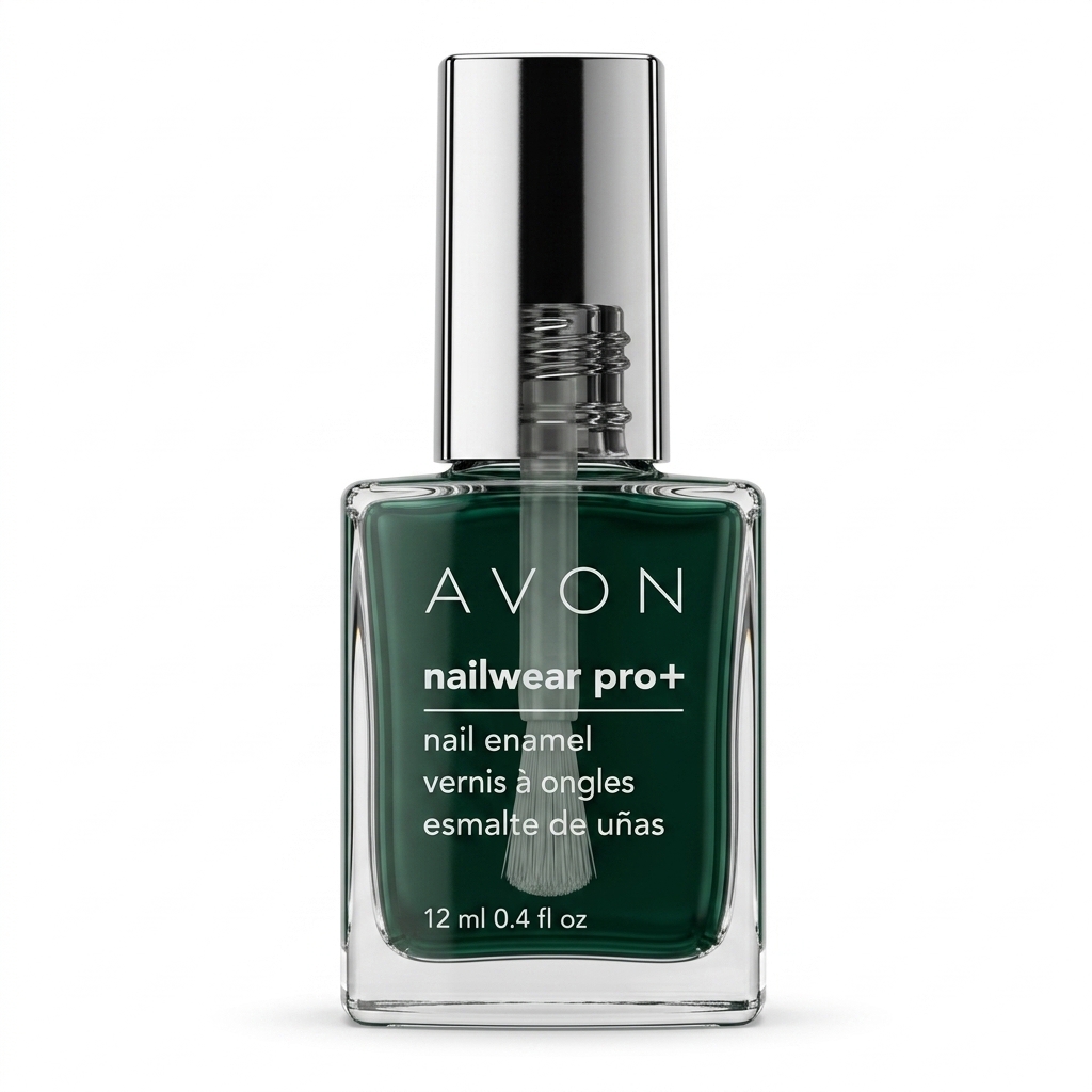AVON Nailwear Pro+ Nail Enamel 12ml Dark Green