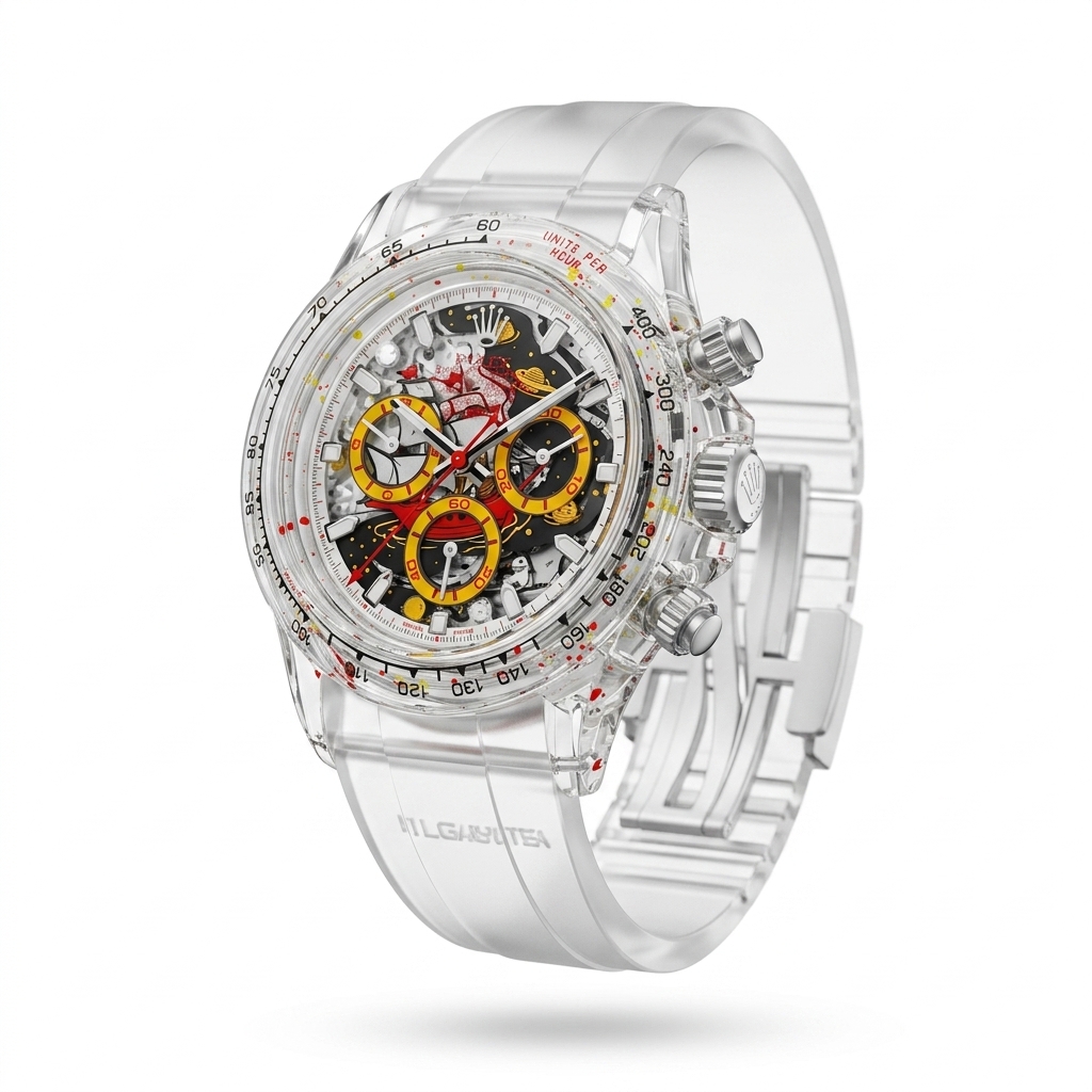 Transparent Chronograph Watch for Men