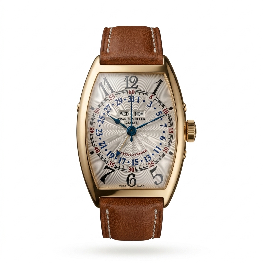 Franck Muller Master Calendar Gold Tonneau Watch