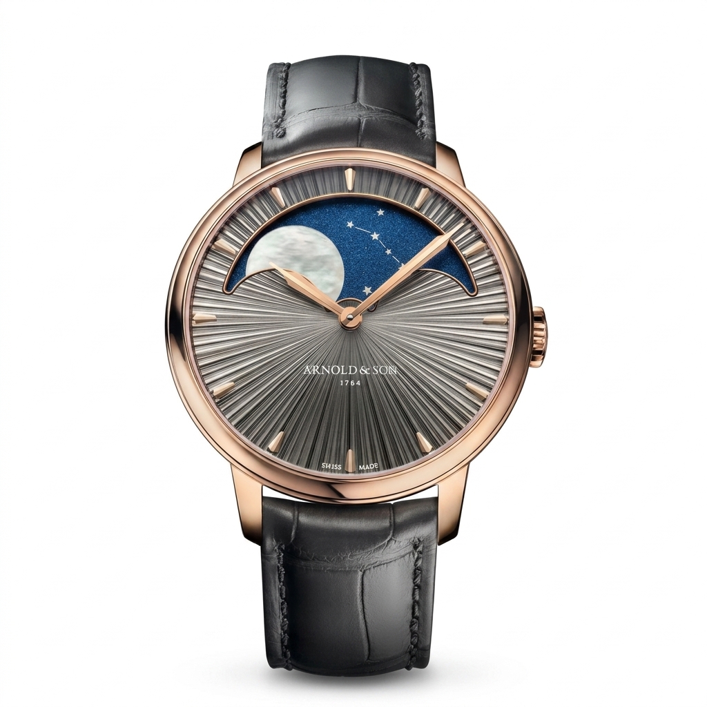 Arnold & Son Luna Magna Rose Gold Watch