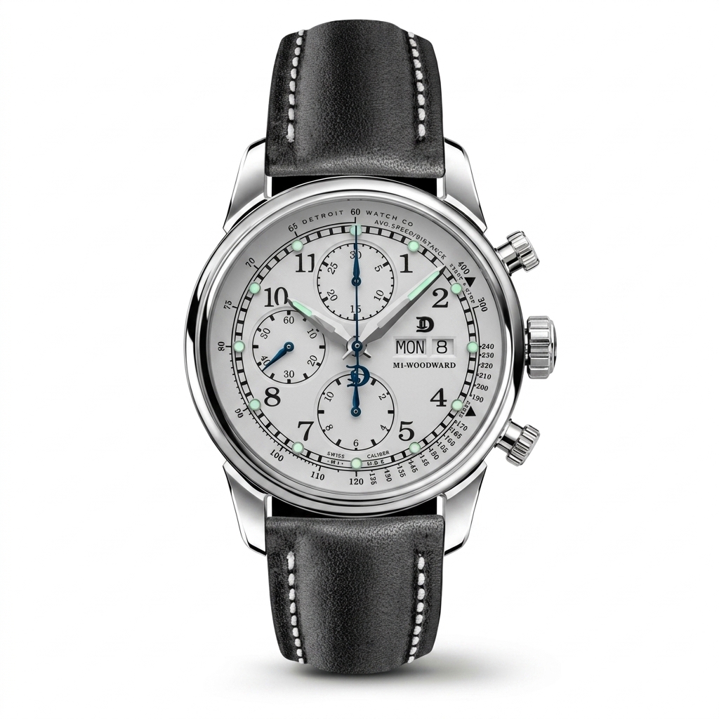 Detroit Watch Co. M1-Woodward Chronograph Watch