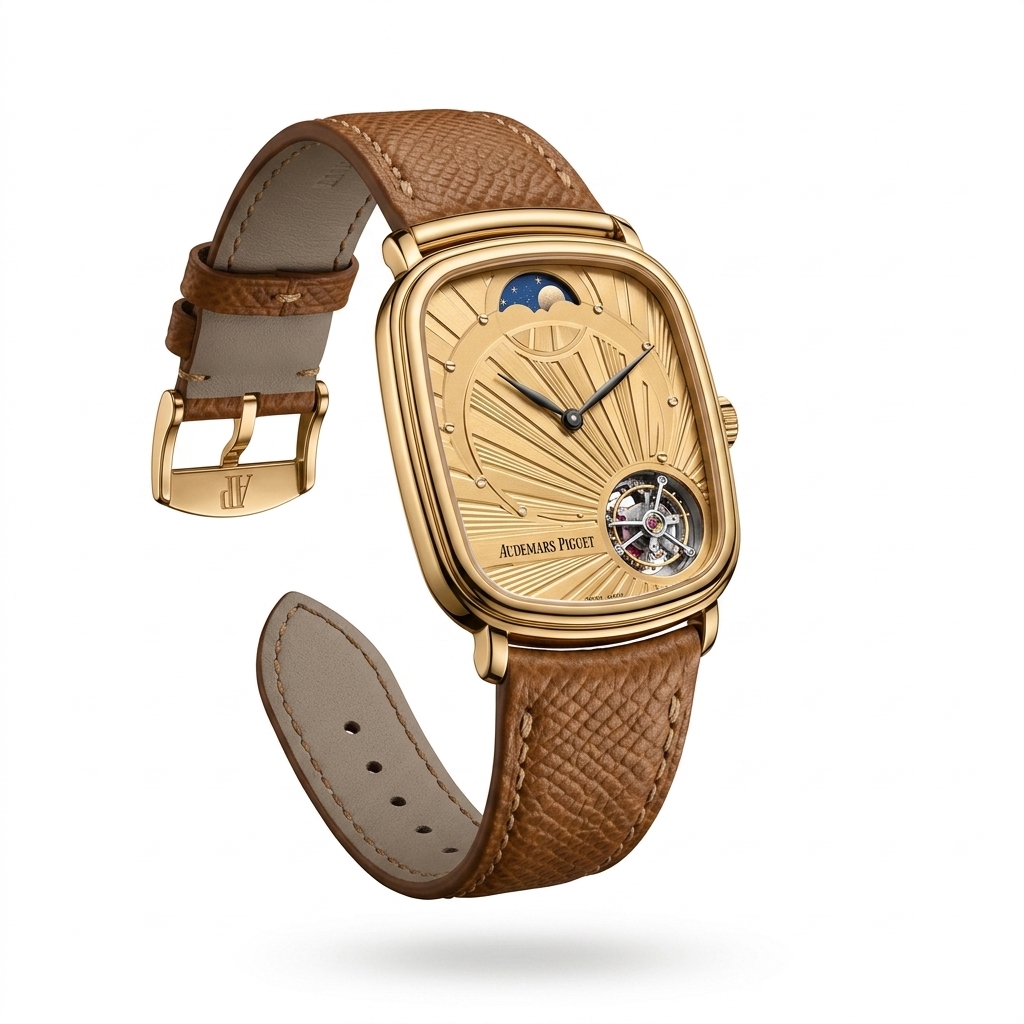 Audemars Piguet Gold Tourbillon Moon Phase Watch