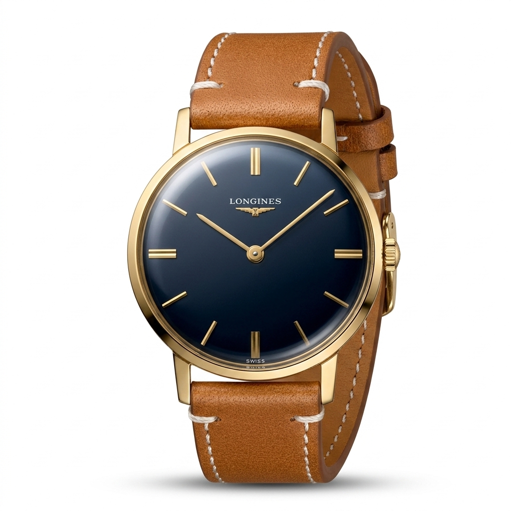 Longines Presence Heritage Gold-Tone Watch