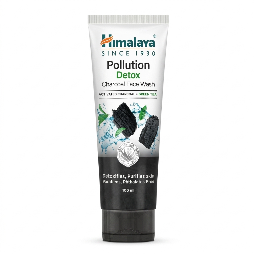 Himalaya Pollution Detox Charcoal Face Wash 100ml