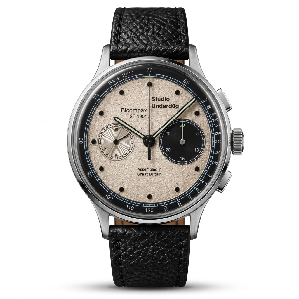 Stylish Men's Analog Watch with Faux Leather Strap