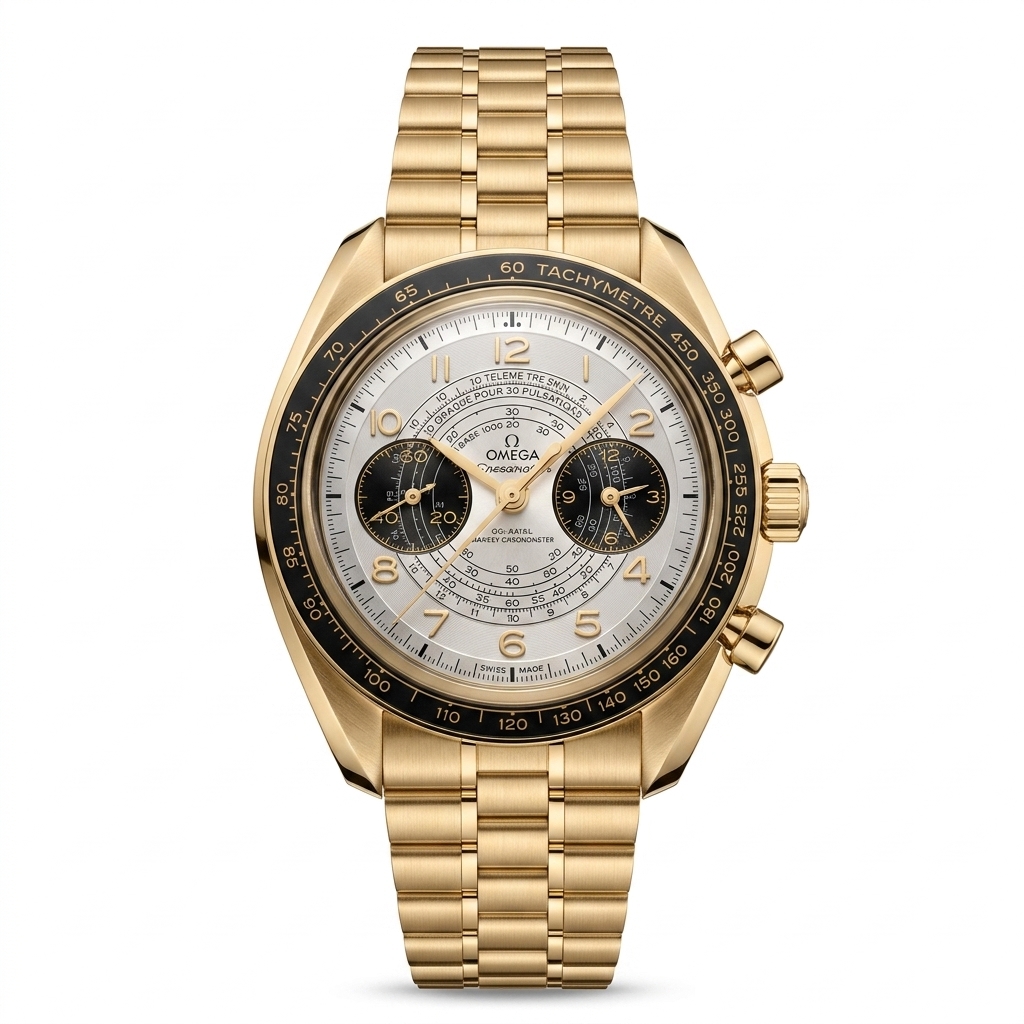 Omega Speedmaster Gold Chronograph Watch
