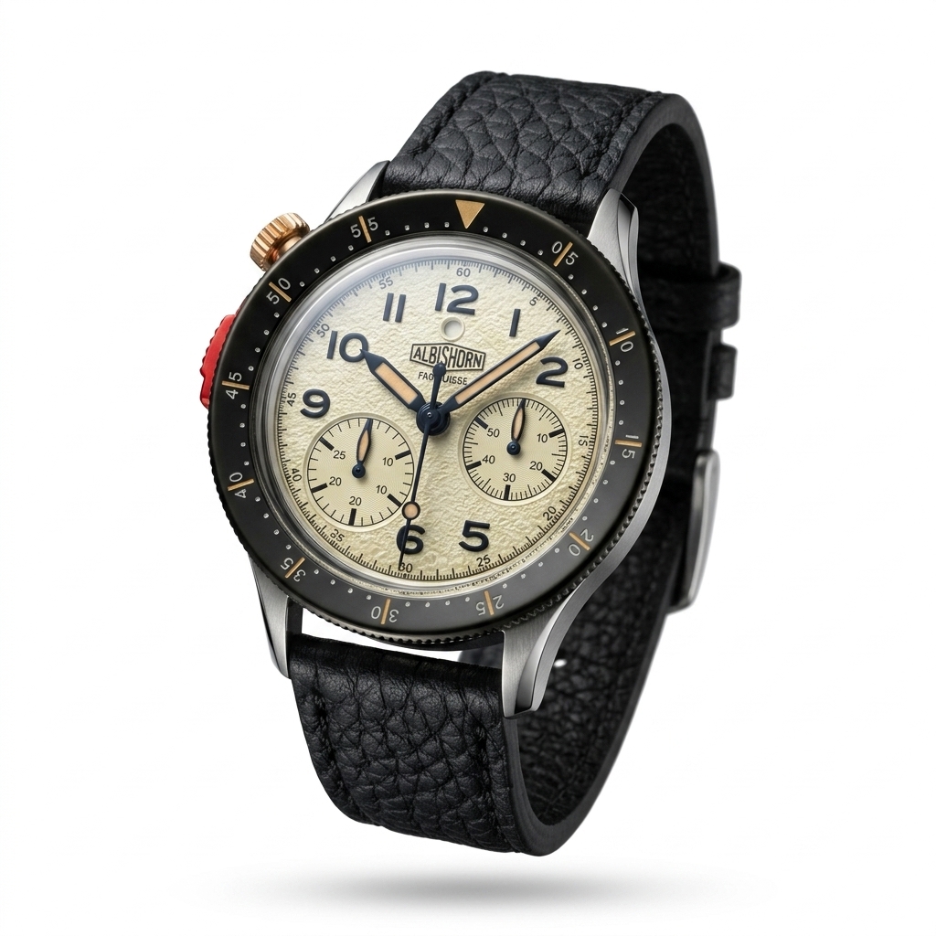 Albishorn Vintage-Style Chronograph Watch