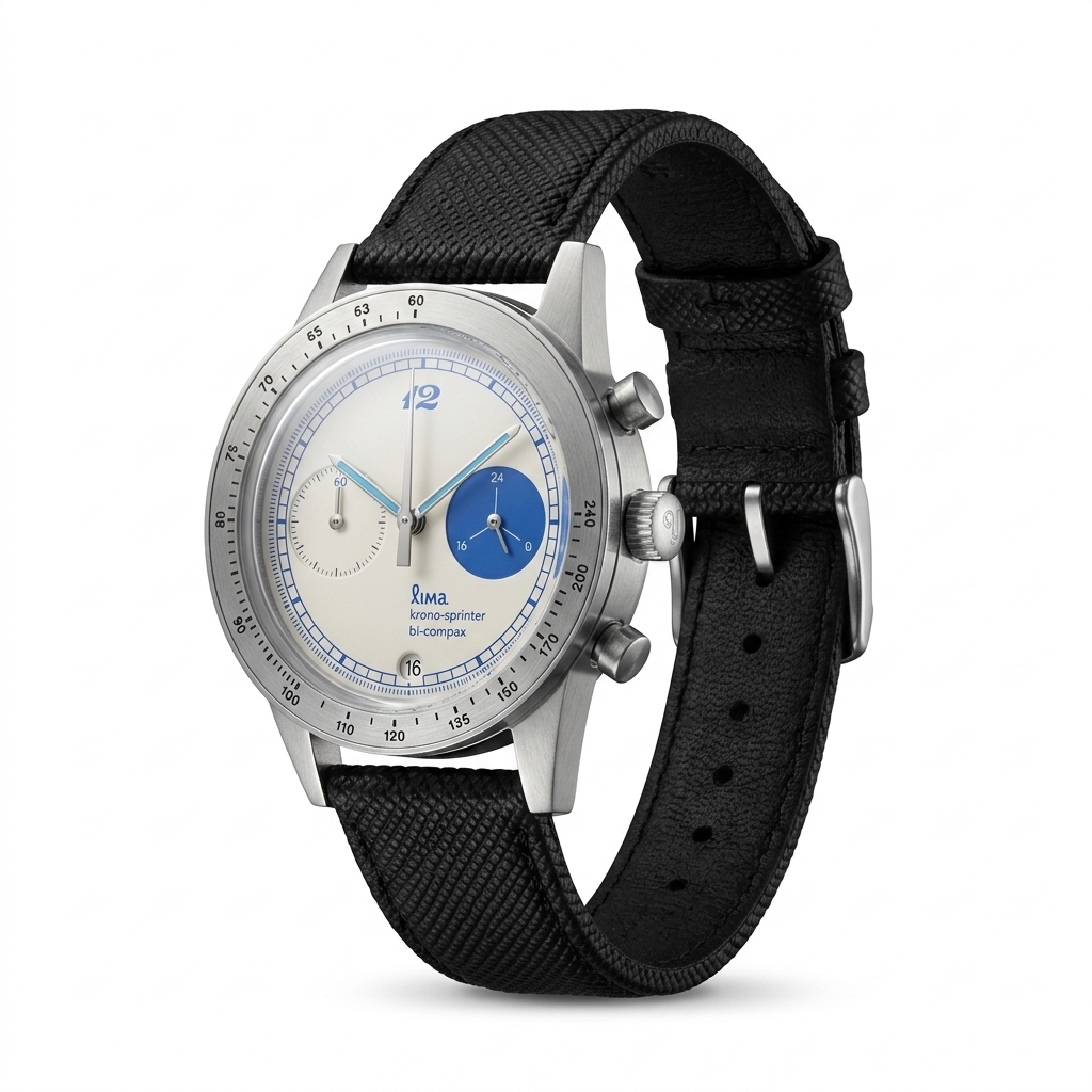 Rima Krono-Sprinter Bi-Compax Chronograph Watch