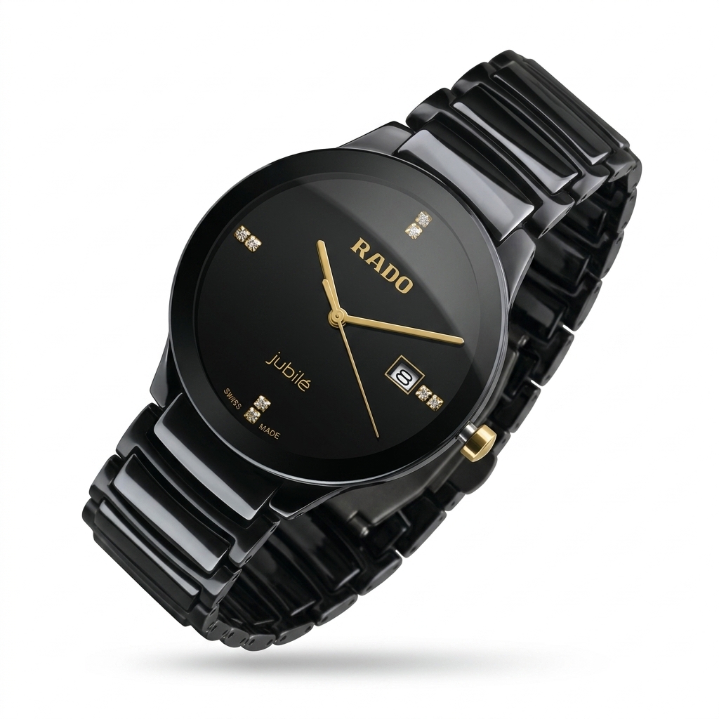 Rado Jubilé Black Ceramic Diamond Watch