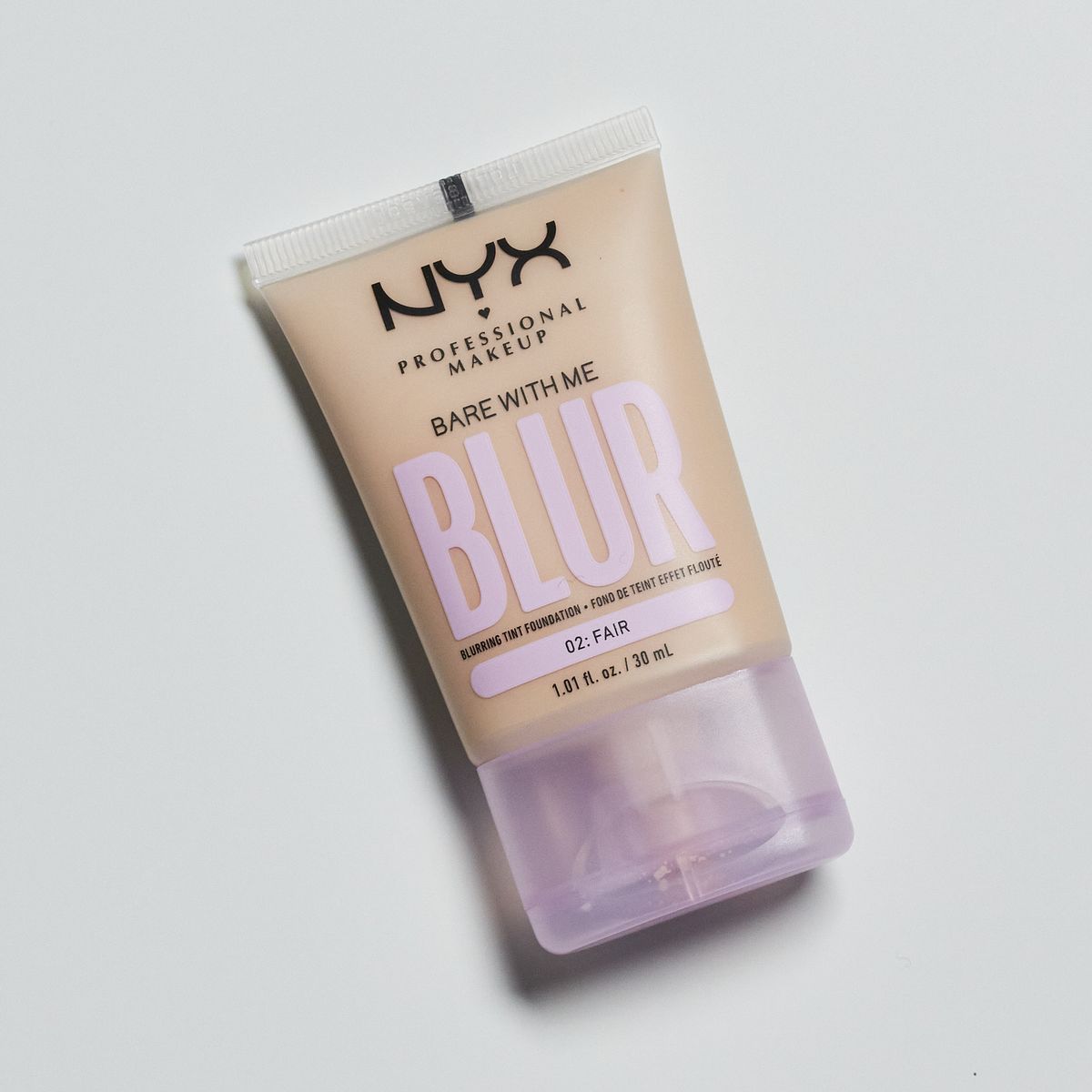 NYX Bare With Me Blur Blurring Tint Foundation 02 Fair