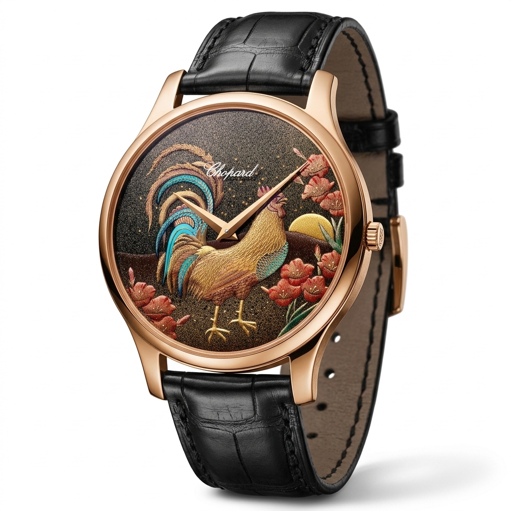 Chopard L.U.C XP Urushi Rooster Rose Gold Watch