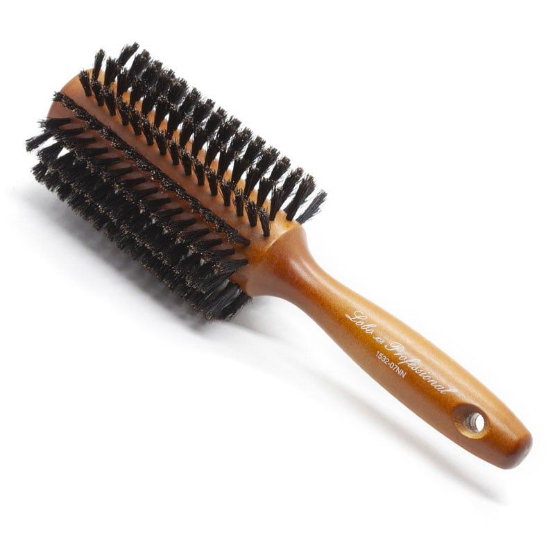Lobo Professional Wooden Round Hair Brush for Styling