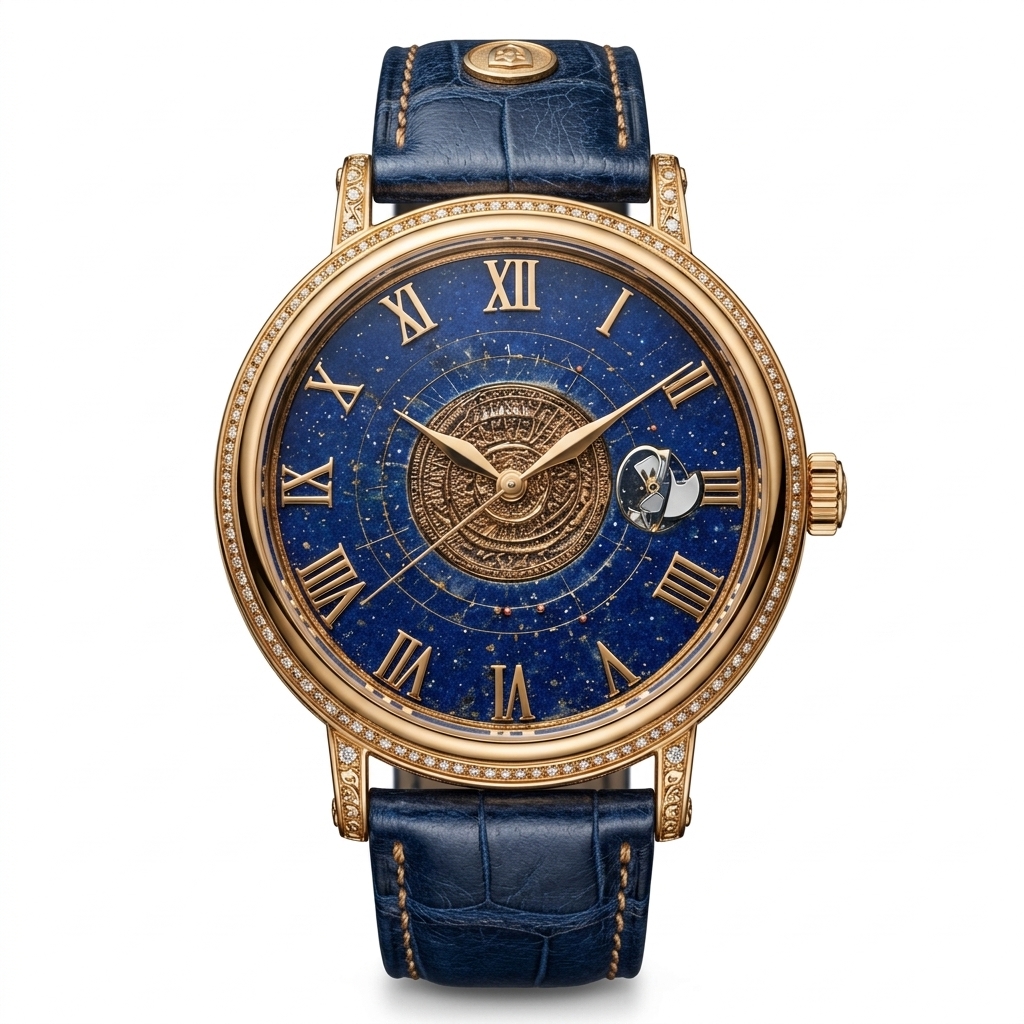 Luxury Lapis Lazuli Moonphase Watch