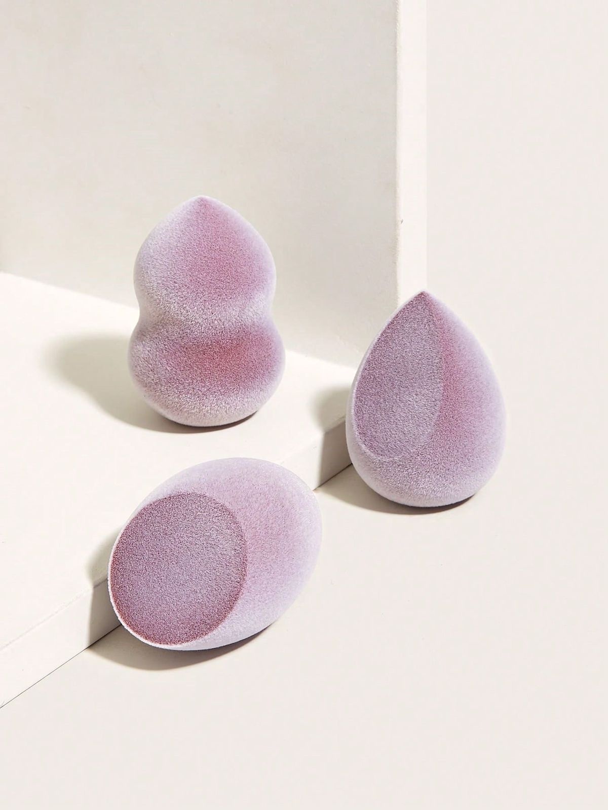Flocked Makeup Blender Sponges (3 Pcs)