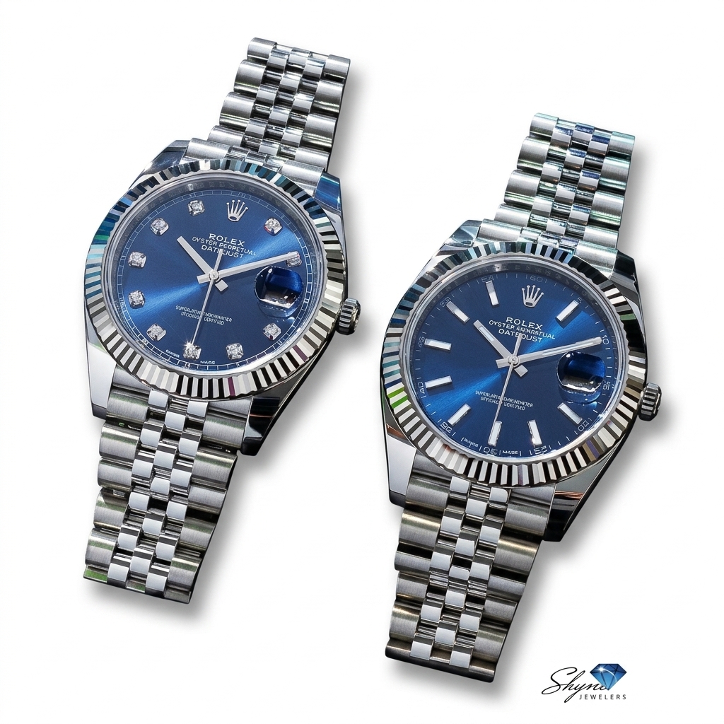 Rolex Datejust Blue Dial Luxury Watches