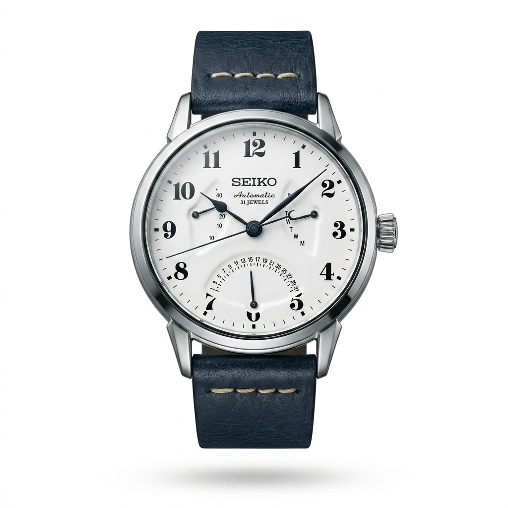 Seiko Automatic Watch | Blue Leather Strap