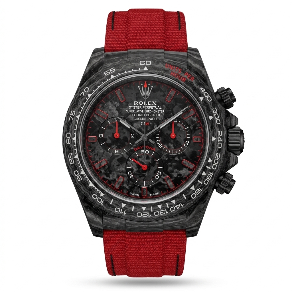 Custom Carbon Fiber Rolex Daytona Watch