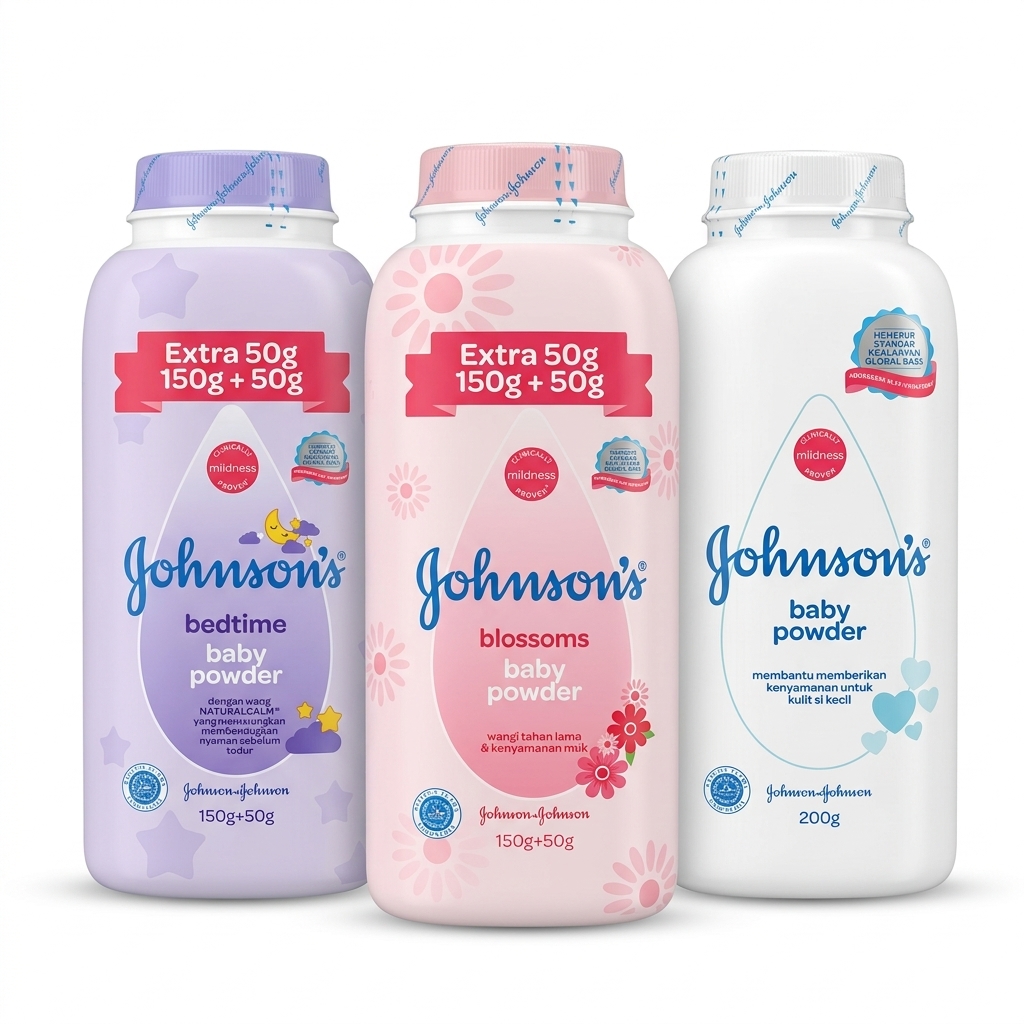 Johnson's Baby Powder 3-Pack | Bedtime, Blossoms, Original