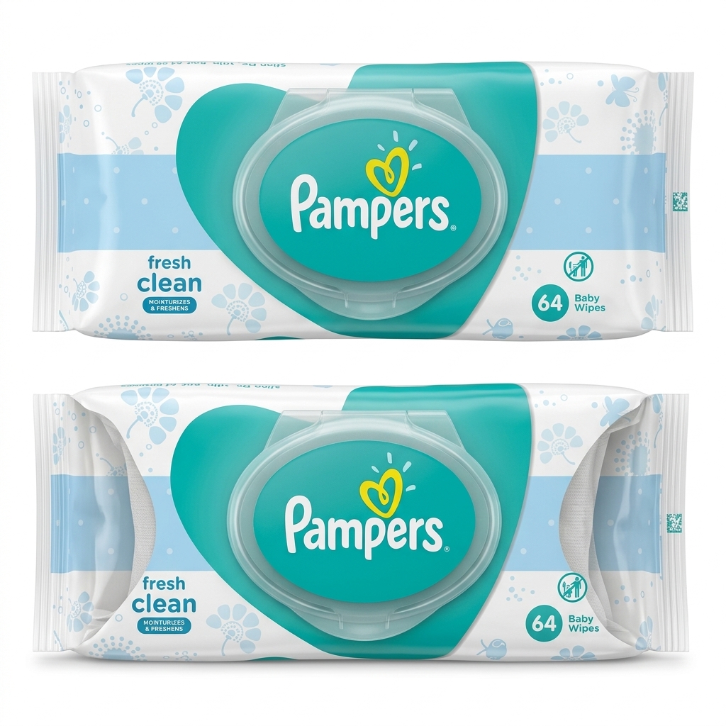 Pampers Fresh Clean Baby Wipes 64 Count