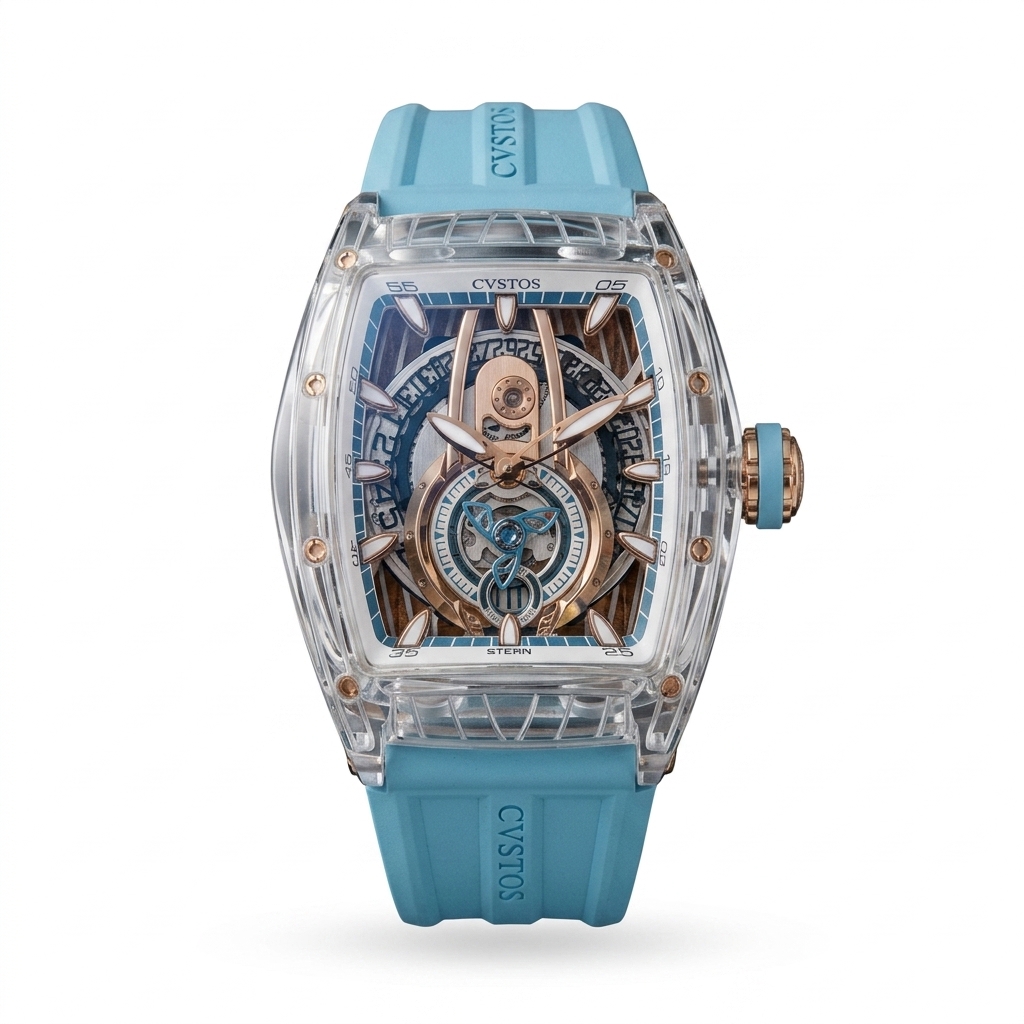 CVSTOS Challenge Tourbillon Transparent Watch
