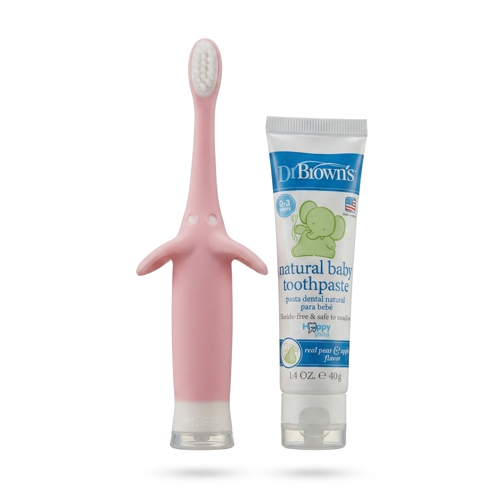 Dr. Brown's Baby Toothpaste & Toothbrush Set