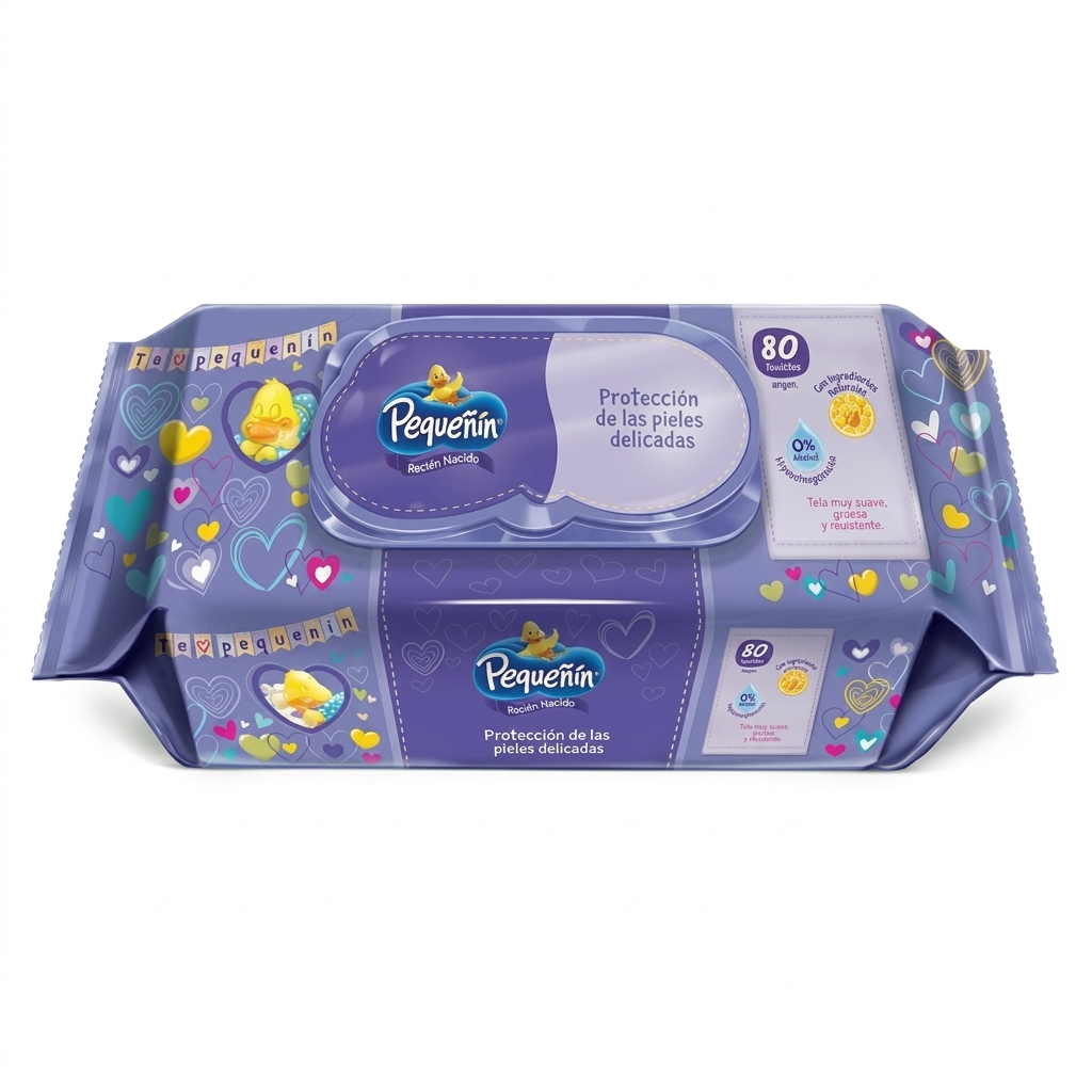 Pequeñín Newborn Wipes 80ct | Delicate Skin