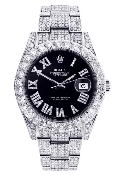 Rolex Datejust Diamond Paved Watch